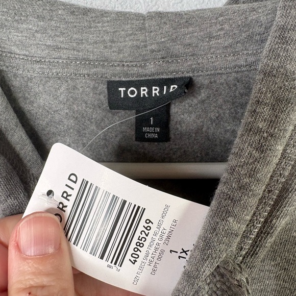 Torrid 1x NWT Hooded Sweatshirt - Picture 5 of 7